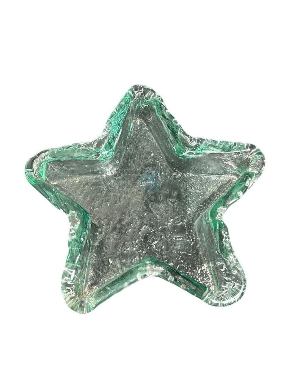 Eco Glass Recycled Glass Star Shaped Glass Bowl Art Made in Spain